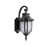 Vintage Black Outdoor Waterproof Wall Lantern Light Image - 5