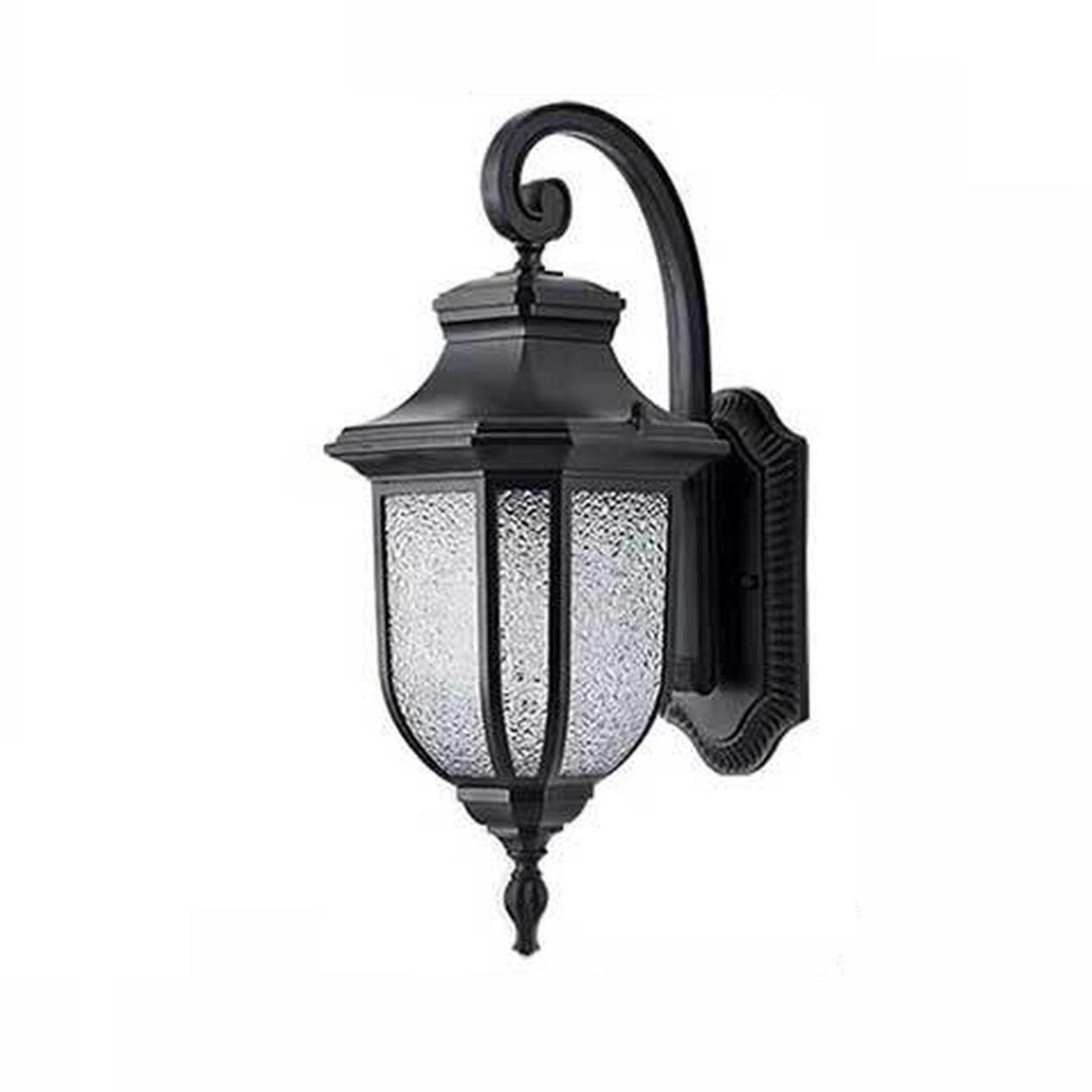Vintage Black Outdoor Waterproof Wall Lantern Light Image - 6