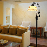 Vintage Bowl Black Metal Floor Lamp with Foot Switch Image - 19