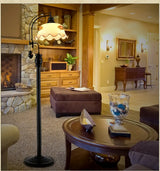 Vintage Bowl Black Metal Floor Lamp with Foot Switch Image - 20