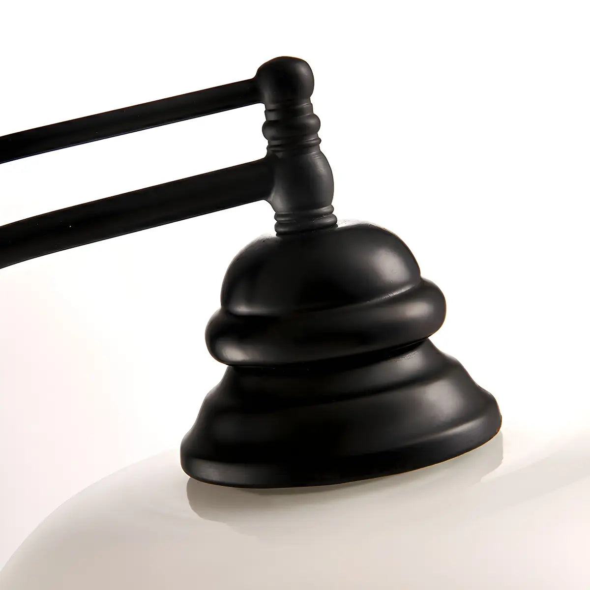 Vintage Bowl Black Metal Floor Lamp with Foot Switch Image - 9
