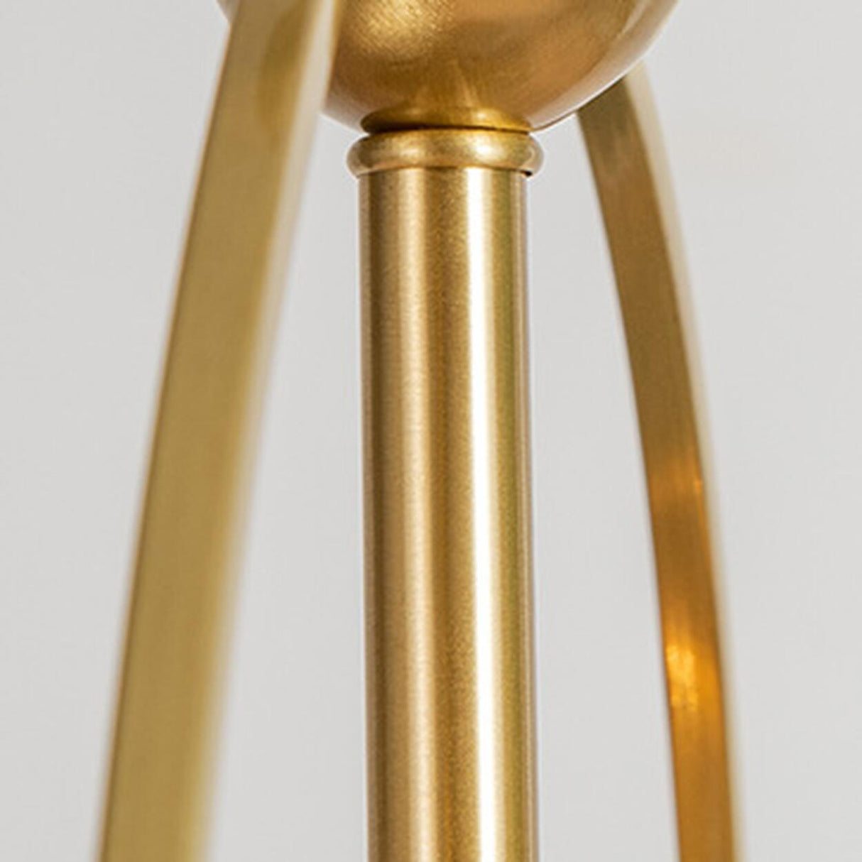 Vintage Brass 4 Lights Adjustable Height Chandelier Image - 10
