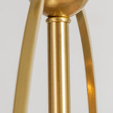 Vintage Brass 4 Lights Adjustable Height Chandelier Image - 10