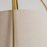 Vintage Brass 4 Lights Adjustable Height Chandelier Image - 8