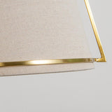 Vintage Brass 4 Lights Adjustable Height Chandelier Image - 9