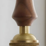 Vintage Brass Flower Clear Glass Pendant Light Image - 9