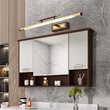 Vintage Brass Linear LED Metal Mirror Vanity Sconce Image - 2
