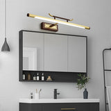 Vintage Brass Linear LED Metal Mirror Vanity Sconce Image - 4