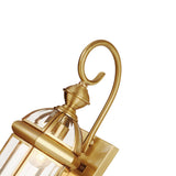 Vintage Brass Outdoor Waterproof Wall Lantern Light Image - 11