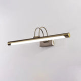 Vintage Brass Wall Mount Cylinder Vanity Mirror Light Image - 6