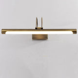 Vintage Brass Wall Mount Cylinder Vanity Mirror Light Image - 7