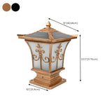 Vintage Bronze Carved Lantern Metal Garden Outdoor Lamp Image - 15