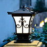 Vintage Bronze Carved Lantern Metal Garden Outdoor Lamp Image - 7