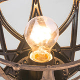 Vintage Bronze Finish Globe Metal Outdoor Post Lamp Image - 10