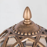 Vintage Bronze Finish Globe Metal Outdoor Post Lamp Image - 11