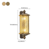 Vintage Bronze Hexagonal Metal Exterior Wall Lights Image - 12