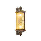 Vintage Bronze Hexagonal Metal Exterior Wall Lights Image - 3
