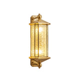 Vintage Bronze Hexagonal Metal Exterior Wall Lights Image - 5