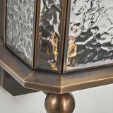 Vintage Bronze Hexagonal Metal Exterior Wall Lights Image - 9