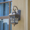 Vintage Bronze Outdoor Wall Lantern Sconce Image - 2