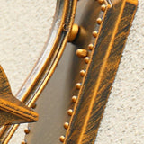 Vintage Bronze Outdoor Wall Lantern Sconce Image - 6
