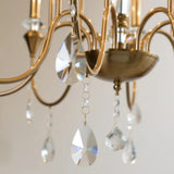 Vintage Candelabrum Brass Living Room Gold Chandelier Image - 10
