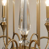Vintage Candelabrum Brass Living Room Gold Chandelier Image - 8