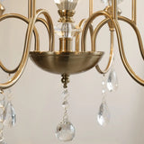 Vintage Candelabrum Brass Living Room Gold Chandelier Image - 9