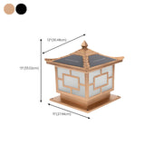 Vintage Chinese Bronze Outdoor Solar Lantern Table Lamp Image - 13