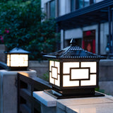 Vintage Chinese Bronze Outdoor Solar Lantern Table Lamp Image - 3