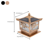 Vintage Chinese Carved Pavilion Outdoor Lantern Lamp Image - 14