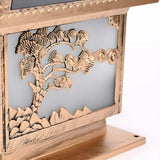 Vintage Chinese Carved Pavilion Outdoor Lantern Lamp Image - 8
