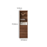 Vintage Closed Vertical Walnut Tall Barrister Bookcase Image - 15