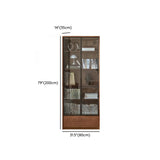 Vintage Closed Vertical Walnut Tall Barrister Bookcase Image - 18
