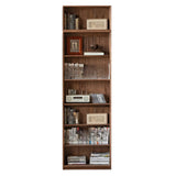 Vintage Closed Vertical Walnut Tall Barrister Bookcase Image - 5