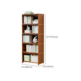 Vintage Cocoa Vertical Shelf Brown Storage Bookcase Image - 39