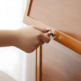 Vintage Cocoa Vertical Shelf Brown Storage Bookcase Image - 6