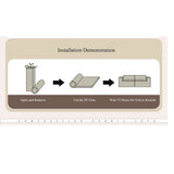 Vintage Compressed Sofa in a Box with Channel Quilting Image - 7