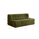 Vintage Compressed Sofa in a Box with Channel Quilting #size