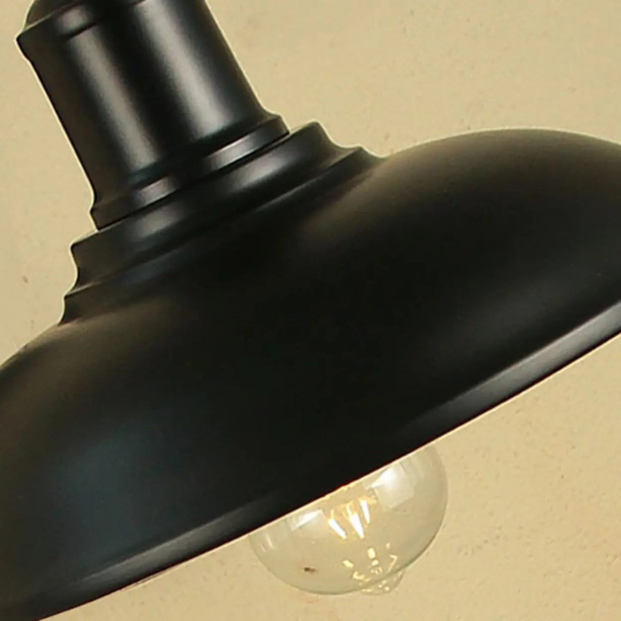 Vintage Curved and Dome Metal Exterior Wall Sconce Image - 7