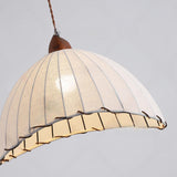 Vintage Fabric Dome Pendant Light Flexible Length Image - 10
