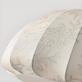Vintage Floral Pattern Fabric Dome Pendant Light Image - 10