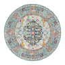 Vintage Floral Round Medallion Anti-Slip Area Rug Image - 6