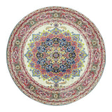 Vintage Floral Round Medallion Anti-Slip Area Rug Image - 8