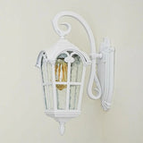 Vintage Geometric Metal Outdoor Wall Lamp White Dimming Image - 7
