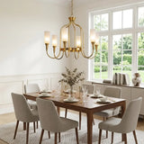Vintage Gold Adjustable Curved Branch Cage Chandelier Image - 3