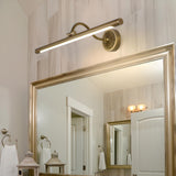 Vintage Gold Cylinder LED Bathroom Vanity Light Image - 1