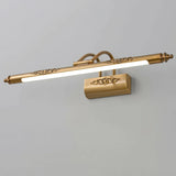 Vintage Gold Linear LED Mirrors Vanity Light Fixture Image - 11