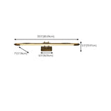 Vintage Gold Linear LED Mirrors Vanity Light Fixture Image - 17