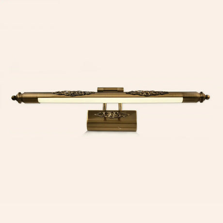 Vintage Gold Linear LED Mirrors Vanity Light Fixture Image - 2